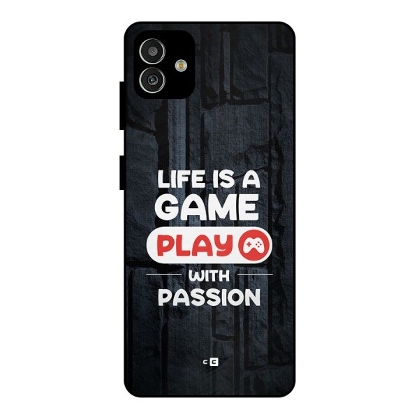 Play With Passion Metal Back Case for Galaxy M13 5G