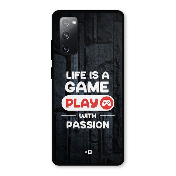 Play With Passion Metal Back Case for Galaxy S20 FE