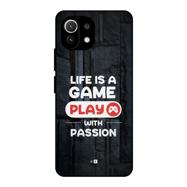 Play With Passion Metal Back Case for Mi 11 Lite