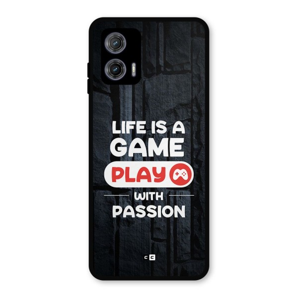 Play With Passion Metal Back Case for Moto G73