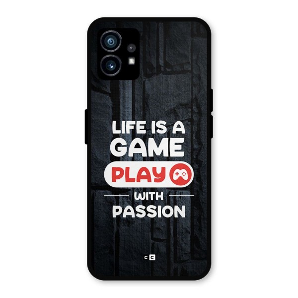 Play With Passion Metal Back Case for Nothing Phone 1