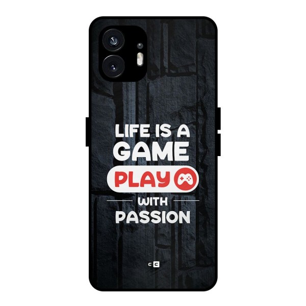 Play With Passion Metal Back Case for Nothing Phone 2