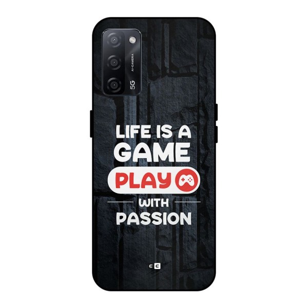 Play With Passion Metal Back Case for Oppo A53s 5G