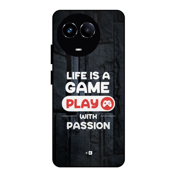 Play With Passion Metal Back Case for Realme 11 5G