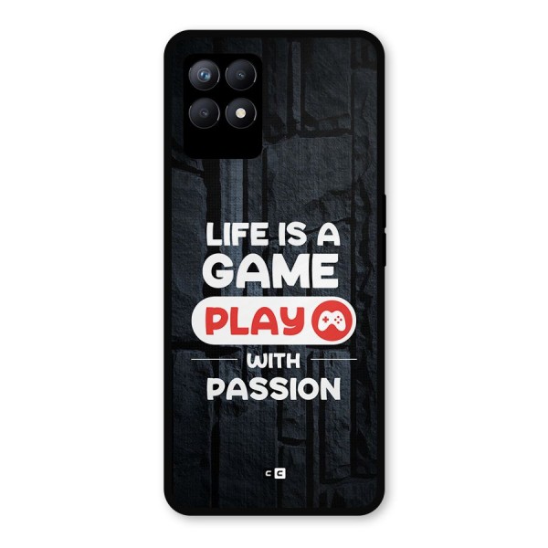 Play With Passion Metal Back Case for Realme 8i