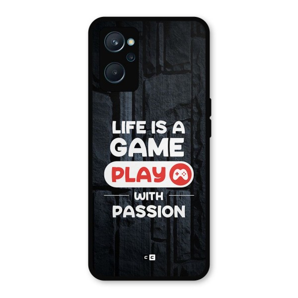 Play With Passion Metal Back Case for Realme 9i