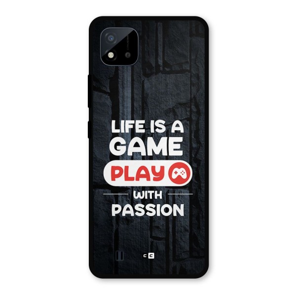 Play With Passion Metal Back Case for Realme C11 2021