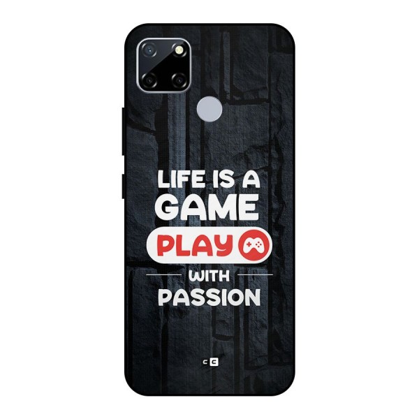 Play With Passion Metal Back Case for Realme Narzo 20