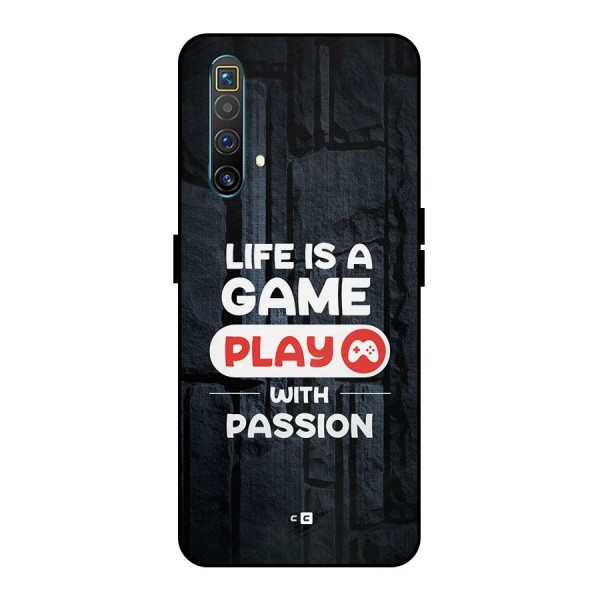 Play With Passion Metal Back Case for Realme X3 SuperZoom