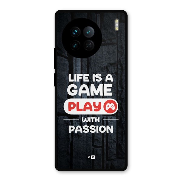 Play With Passion Metal Back Case for Vivo X90