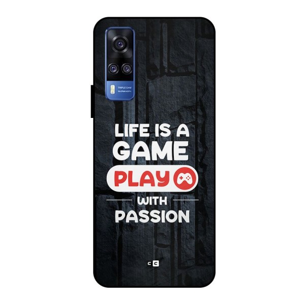 Play With Passion Metal Back Case for Vivo Y51