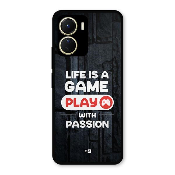 Play With Passion Metal Back Case for Vivo Y56