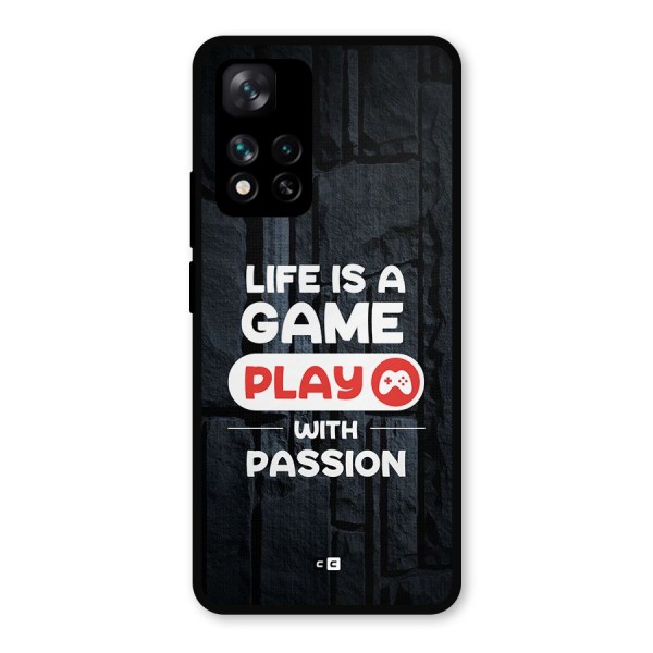 Play With Passion Metal Back Case for Xiaomi 11i 5G