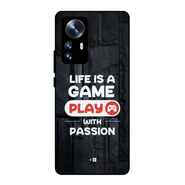 Play With Passion Metal Back Case for Xiaomi 12 Pro