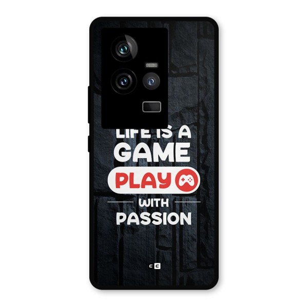 Play With Passion Metal Back Case for iQOO 11 5G