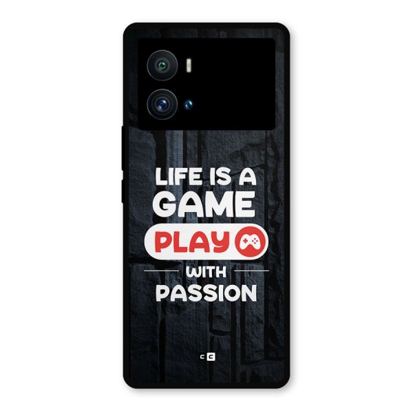 Play With Passion Metal Back Case for iQOO 9 Pro