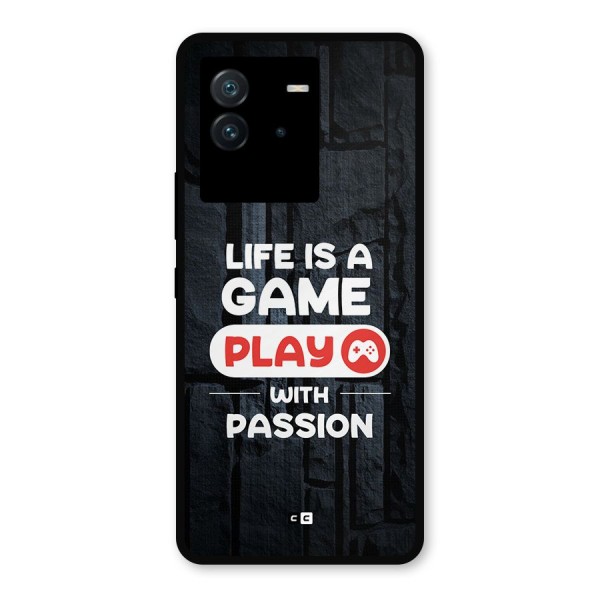Play With Passion Metal Back Case for iQOO Neo 6 5G