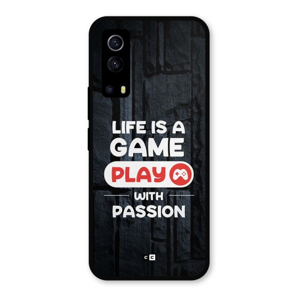 Play With Passion Metal Back Case for iQOO Z3