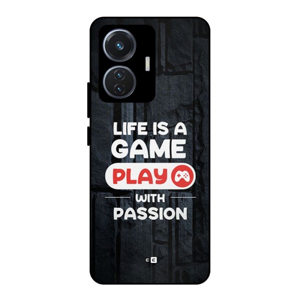 Play With Passion Metal Back Case for iQOO Z6 44W