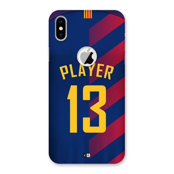 Player Thirteen Back Case for iPhone XS Logo Cut