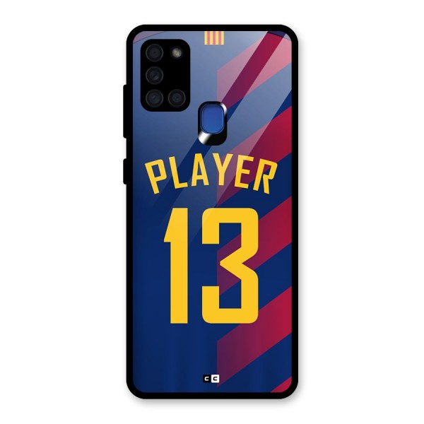 Player Thirteen Glass Back Case for Galaxy A21s