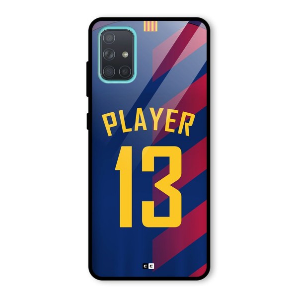 Player Thirteen Glass Back Case for Galaxy A71