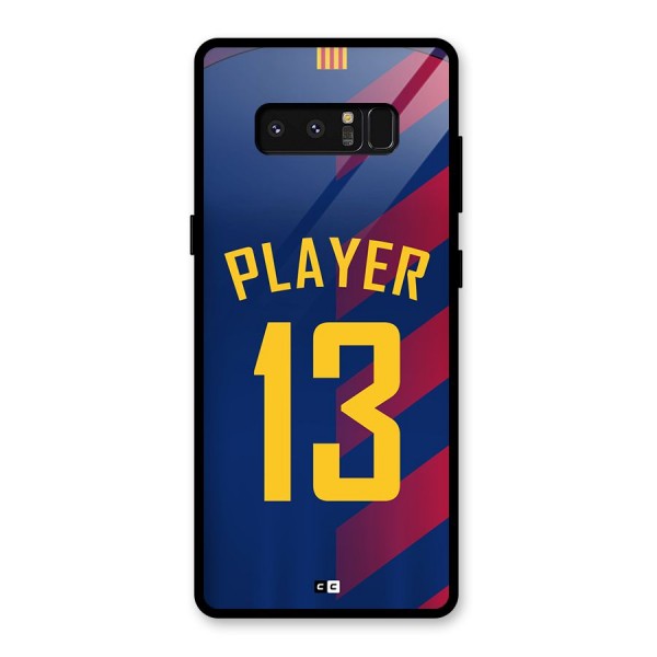 Player Thirteen Glass Back Case for Galaxy Note 8