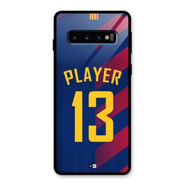 Player Thirteen Glass Back Case for Galaxy S10