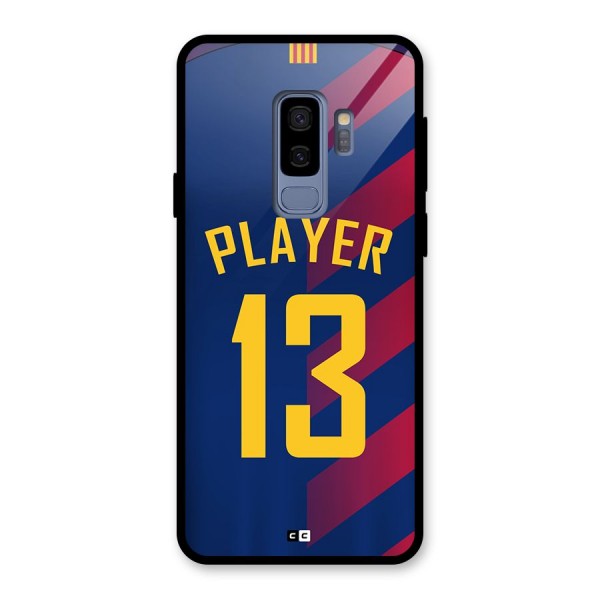 Player Thirteen Glass Back Case for Galaxy S9 Plus