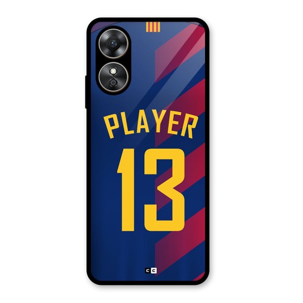 Player Thirteen Glass Back Case for Oppo A17