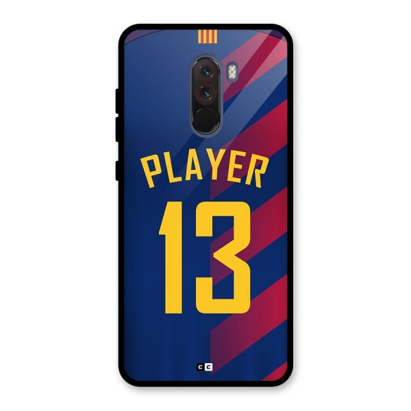 Player Thirteen Glass Back Case for Poco F1