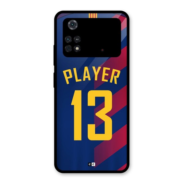 Player Thirteen Glass Back Case for Poco M4 Pro 4G