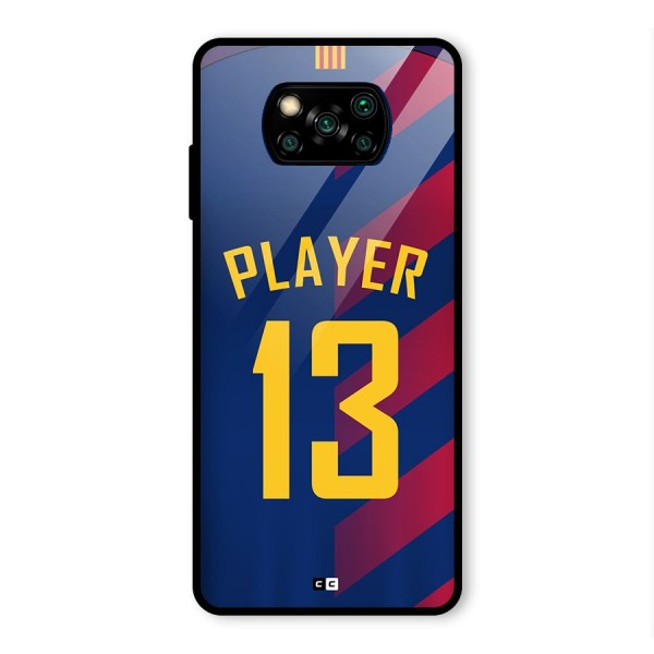 Player Thirteen Glass Back Case for Poco X3 Pro