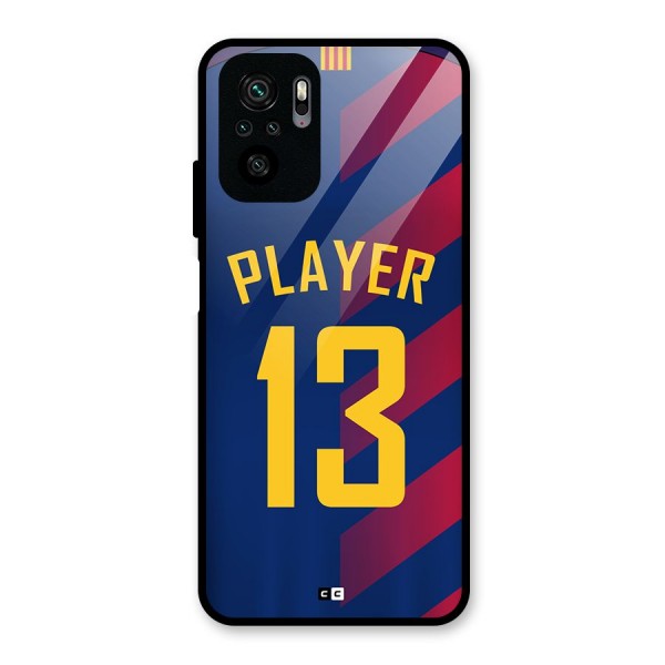 Player Thirteen Glass Back Case for Redmi Note 10