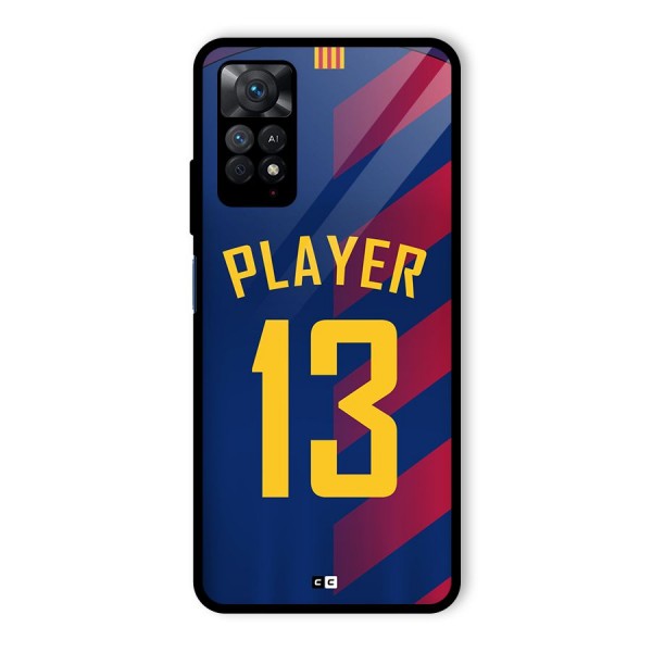 Player Thirteen Glass Back Case for Redmi Note 11 Pro