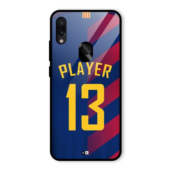 Player Thirteen Glass Back Case for Redmi Note 7