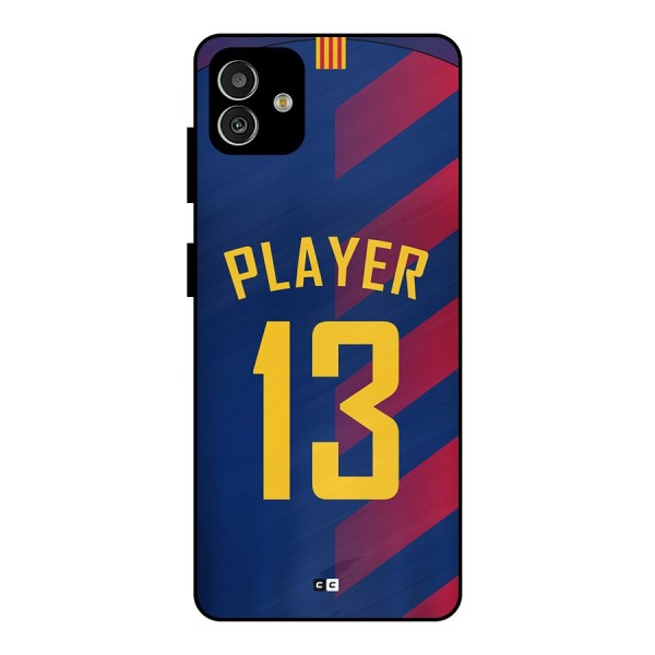 Player Thirteen Metal Back Case for Galaxy M13 5G