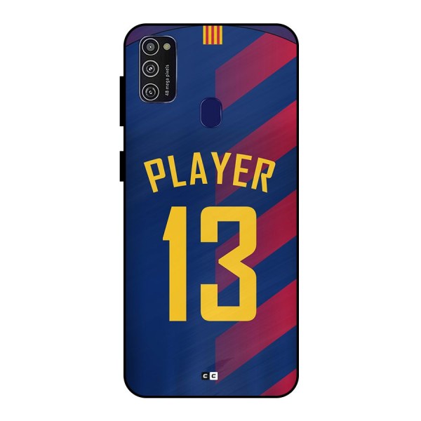 Player Thirteen Metal Back Case for Galaxy M21