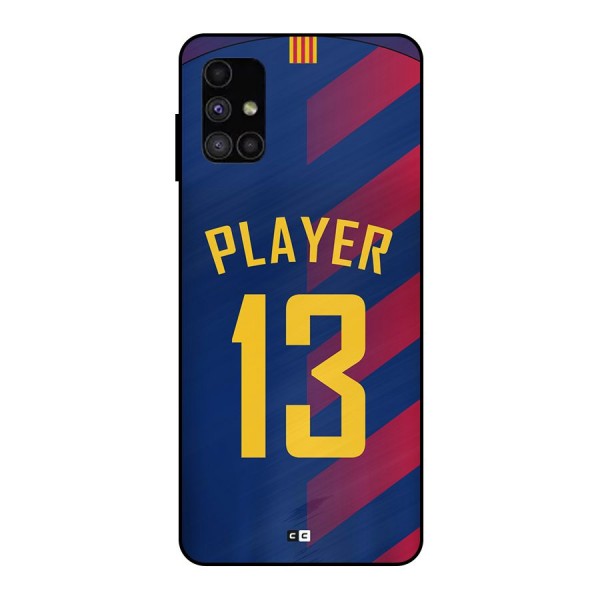 Player Thirteen Metal Back Case for Galaxy M51