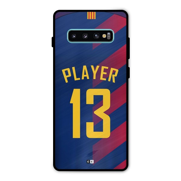 Player Thirteen Metal Back Case for Galaxy S10 Plus