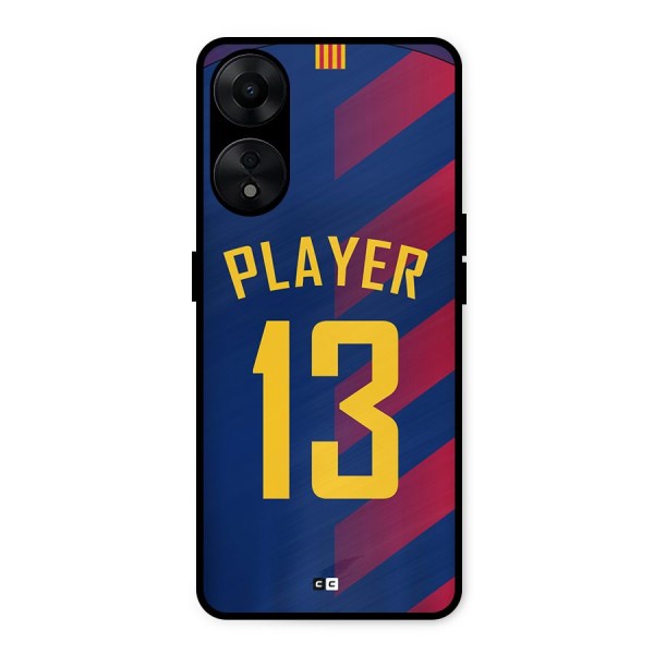 Player Thirteen Metal Back Case for Oppo A78 5G