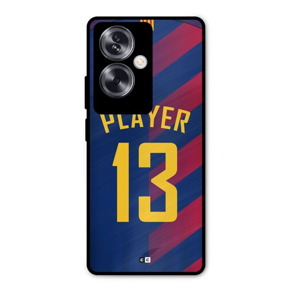 Player Thirteen Metal Back Case for Oppo A79 5G