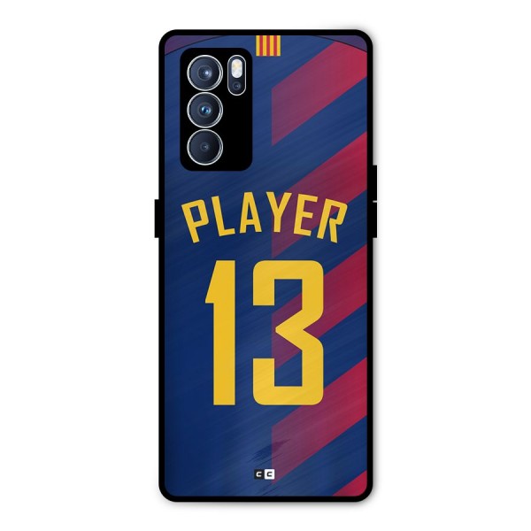 Player Thirteen Metal Back Case for Oppo Reno6 Pro 5G