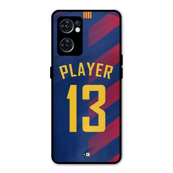 Player Thirteen Metal Back Case for Oppo Reno7 5G