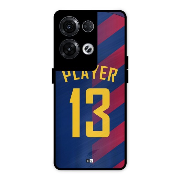 Player Thirteen Metal Back Case for Oppo Reno8 Pro 5G