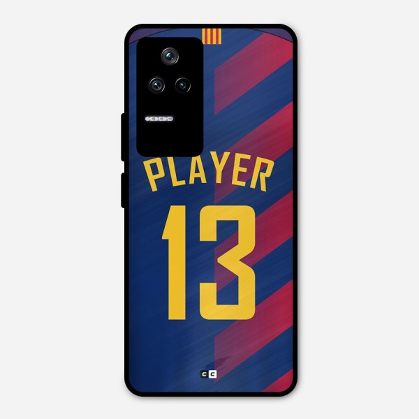 Player Thirteen Metal Back Case for Poco F4 5G