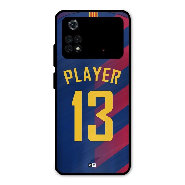 Player Thirteen Metal Back Case for Poco M4 Pro 4G