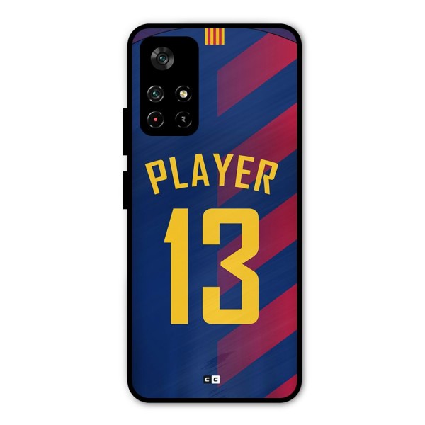 Player Thirteen Metal Back Case for Poco M4 Pro 5G