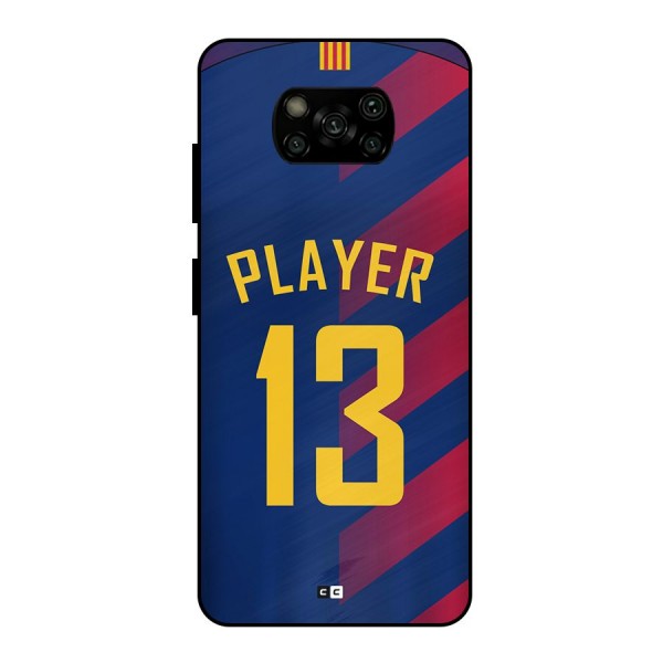 Player Thirteen Metal Back Case for Poco X3