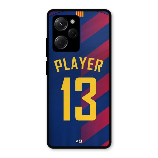 Player Thirteen Metal Back Case for Poco X5 Pro